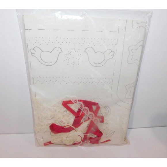 VTG Bucilla Christmas Candlewicking Stocking 82059 ANGEL New 15" - Picture 6 of 6